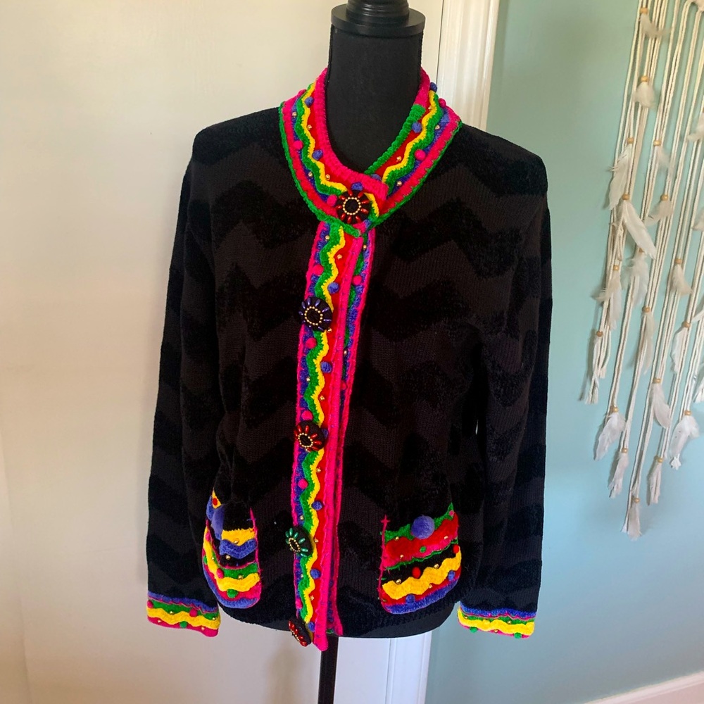 Vintage Berek Sweater Cardigan